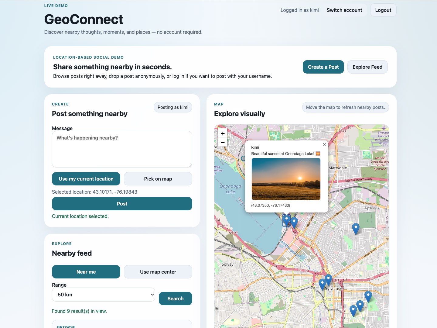 GeoConnect project thumbnail
